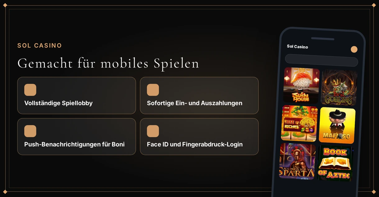 Erlebe mobile App-Funktionen