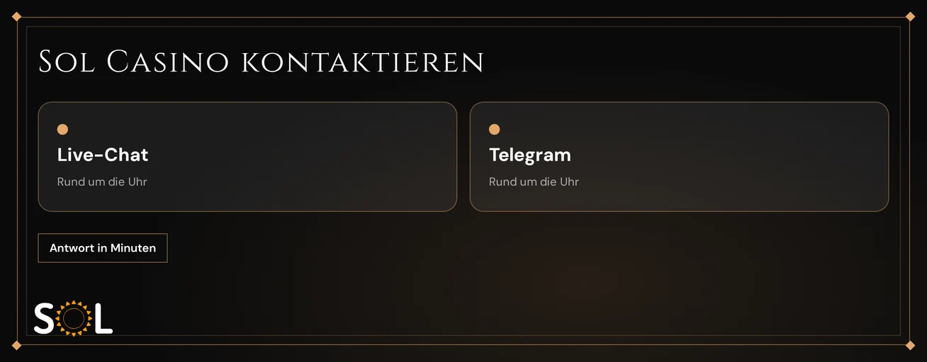 Schreib Kontaktoptionen an
